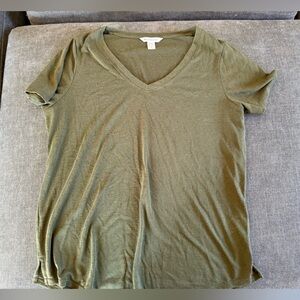 Athleta Olive Heathered Top